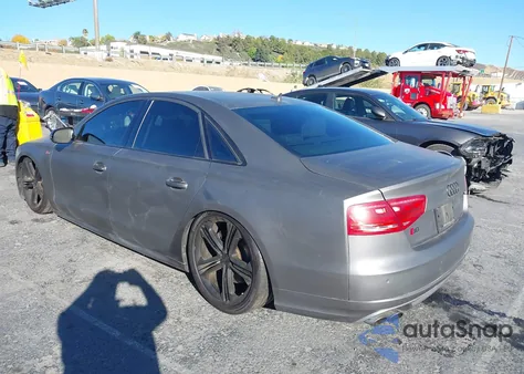 2013 Audi S8 Quattro из США, поврежденный, VIN WAUD2AFD4DN007731